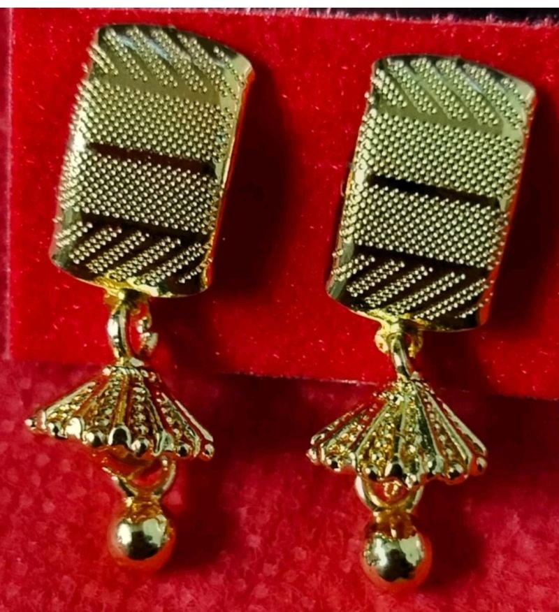 Western Indian Fancy gold plated Jhumka.