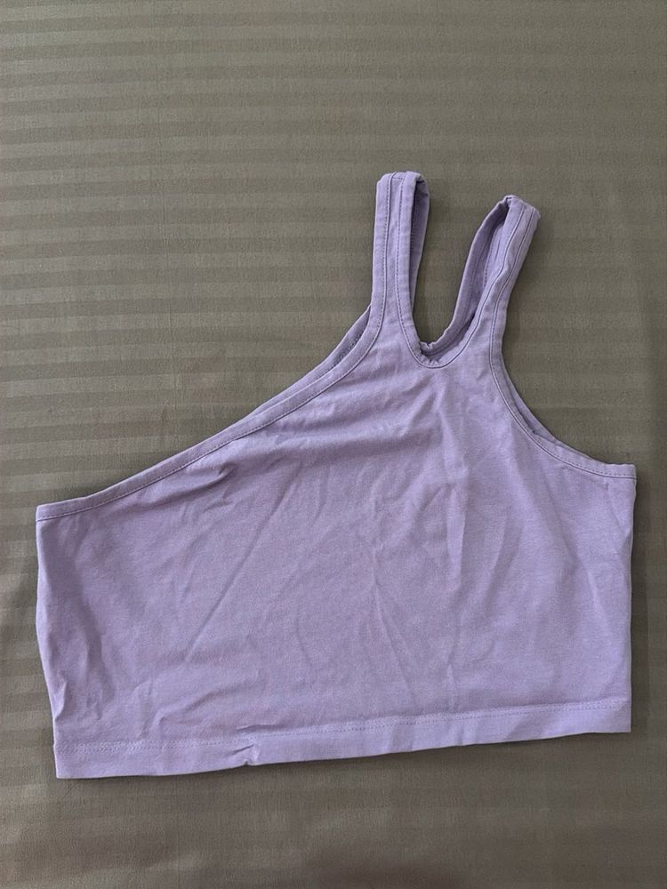 lavender stylish cutout top
