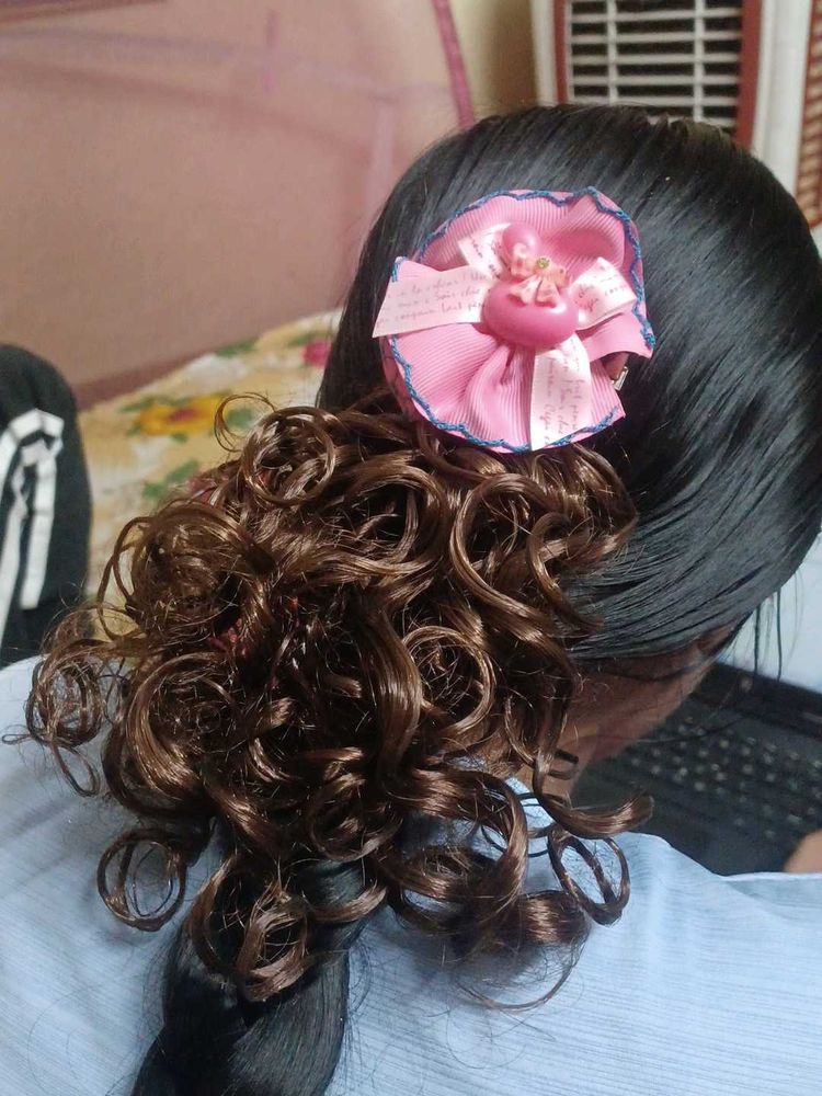 bun with hair pin