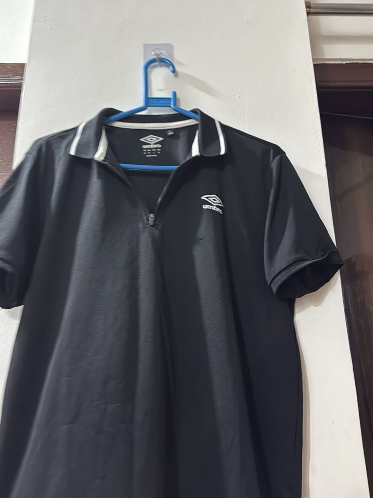 Umbro Black Polo T-Shirt