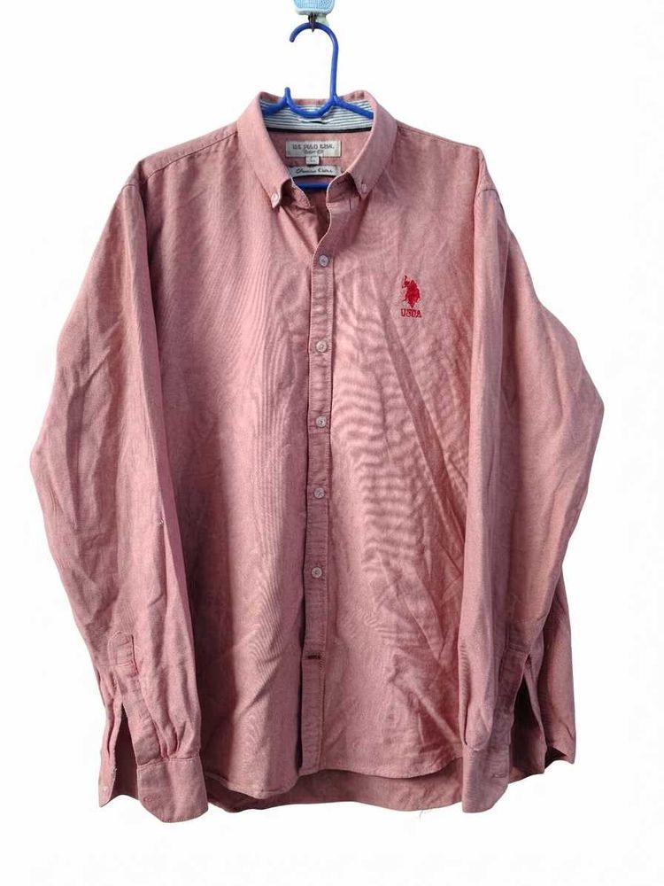 US Polo Assn. Men's pink Button-Down Shirt