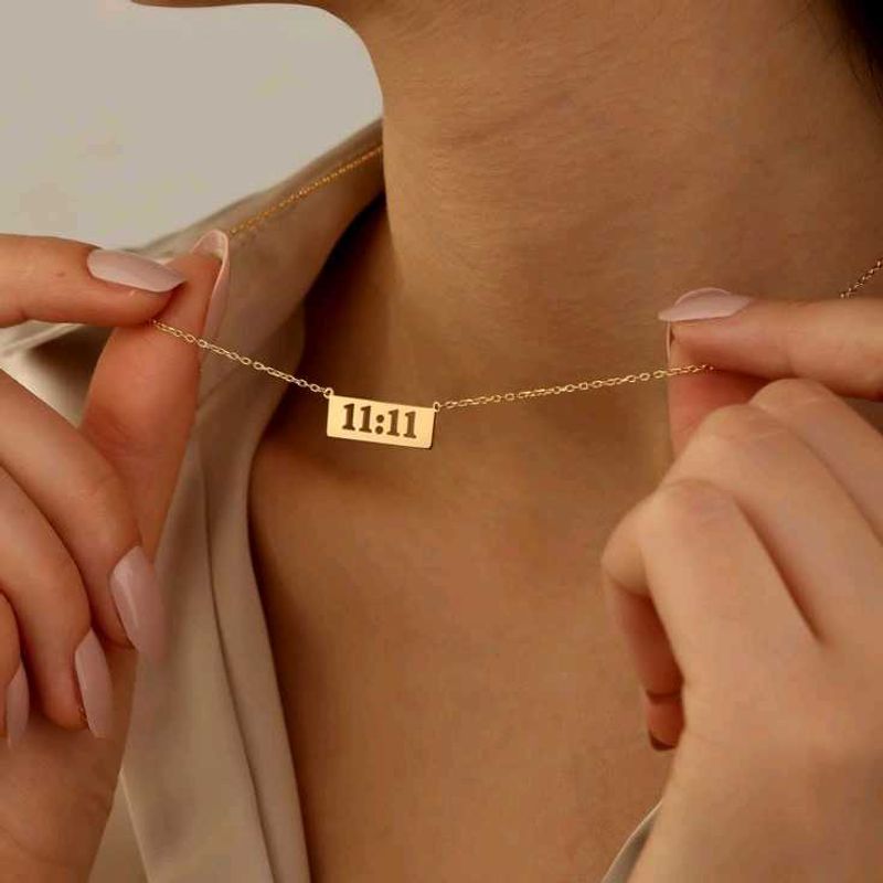 11:11 Gold Antiturnish Necklace