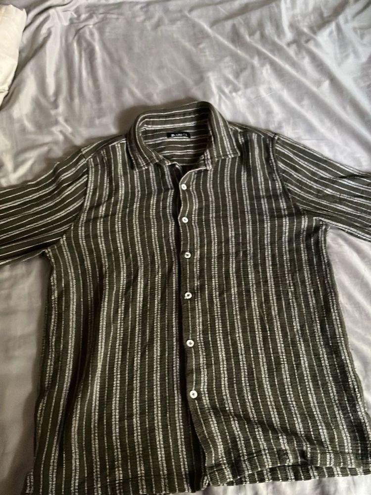 Striped Casual Knit Shirt
