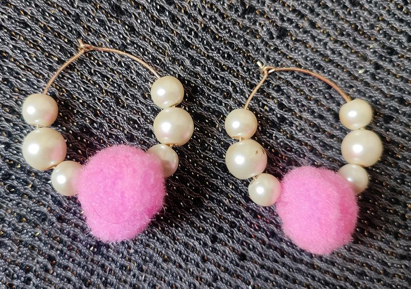 Pom Pom Earrings
