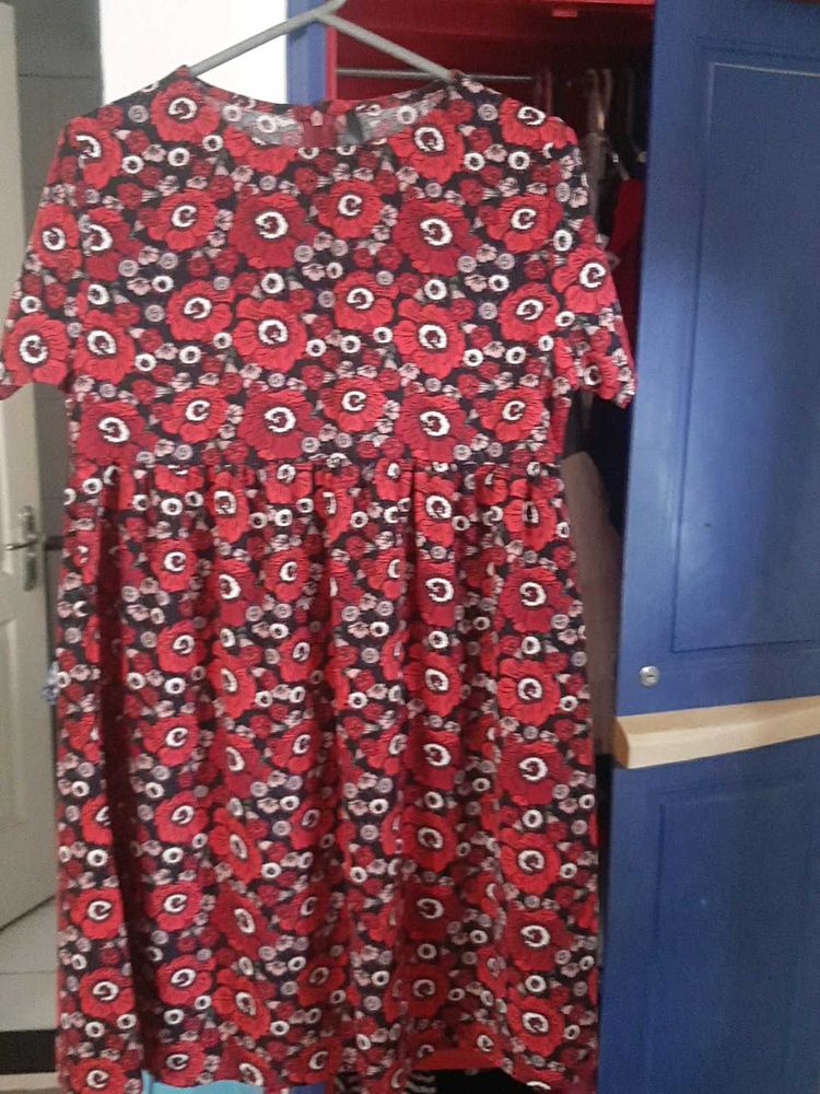 Floral Knee Length Dress