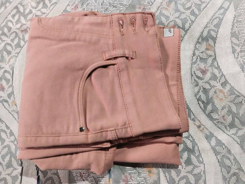 Women's Pink Casual Pants