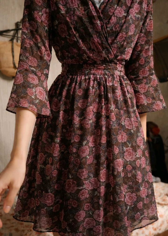 Floral Wrap Dress