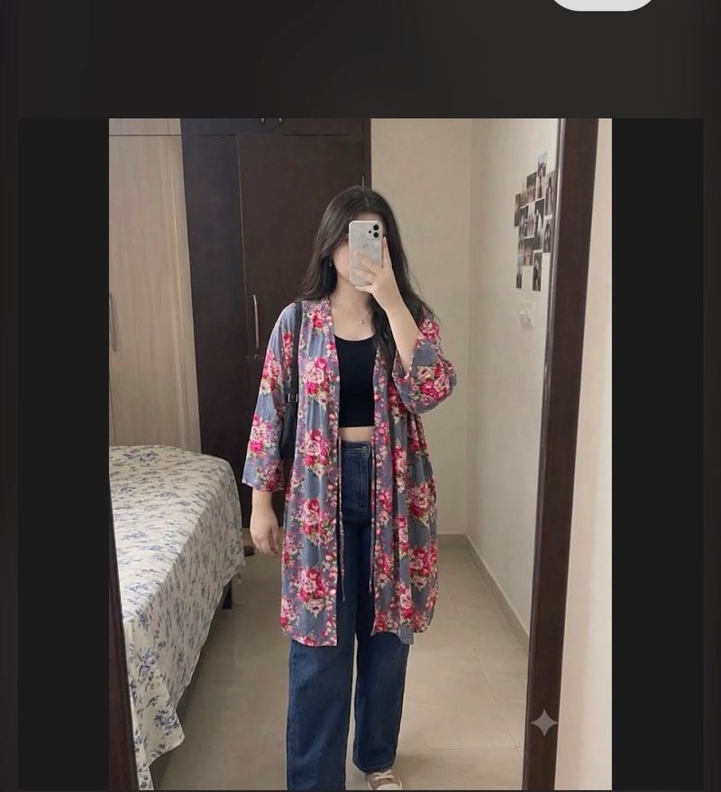 Floral Kimono Jacket