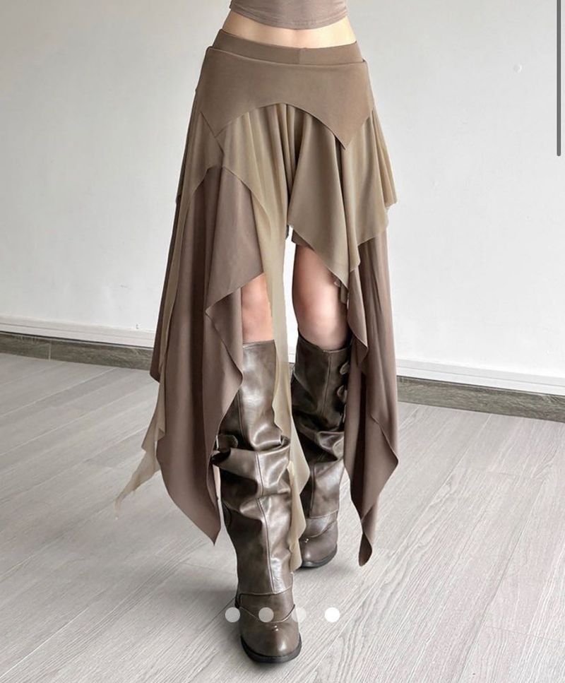 Asymmetrical Layered Skirt