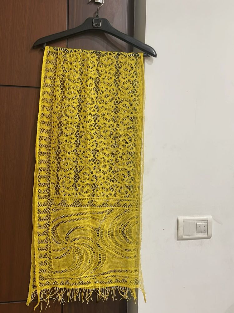 Elegant Yellow Dupatta