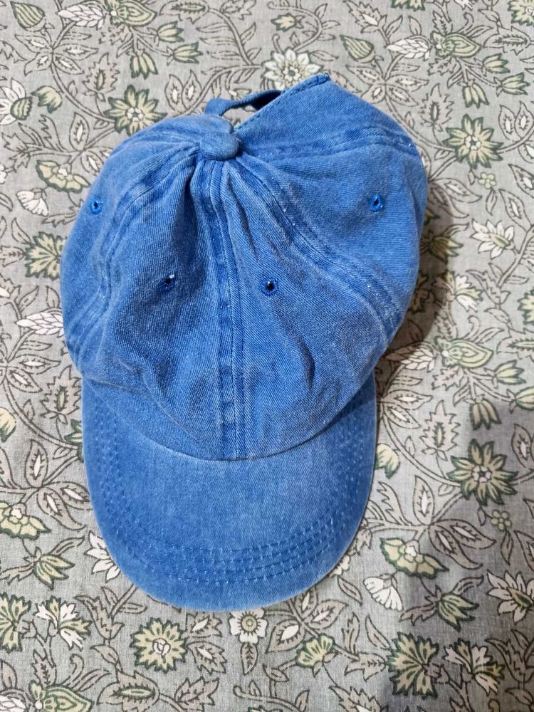 Blue Denim Baseball Cap
