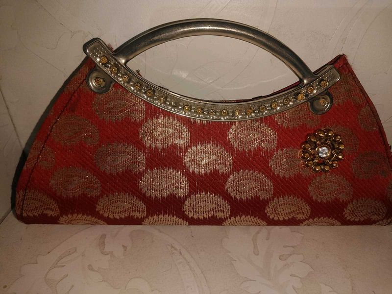 Elegant Red Clutch