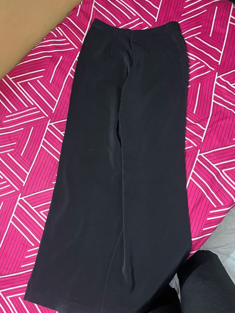 Classic Black Wide-Leg Pants