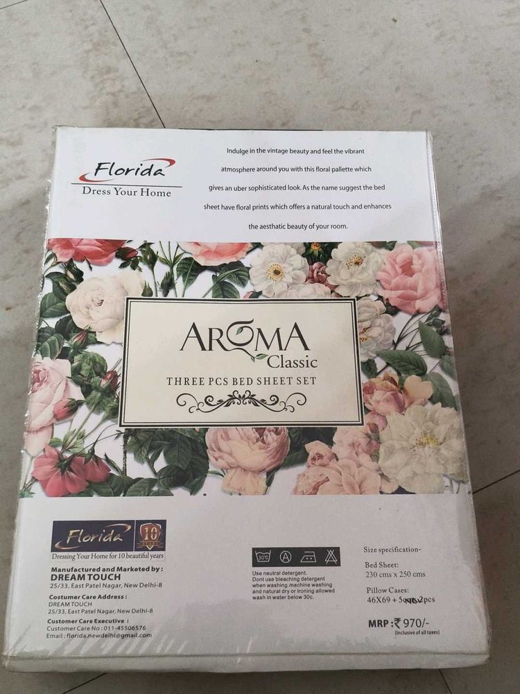 Florida Aroma Classic 3 Pc Bed Sheet Set