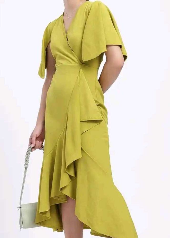 Chic Ruffle Wrap Dress
