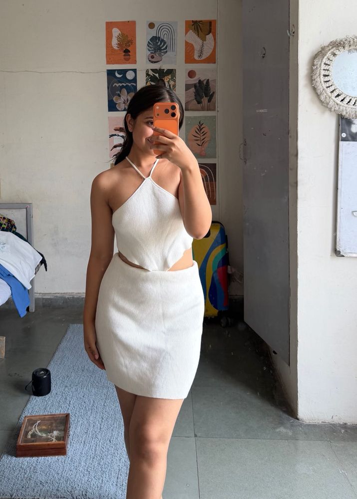 Chic White Cutout Mini Dress