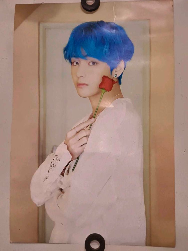 BTS V Kim Taehyung Poster and Tiny Tan bobbl