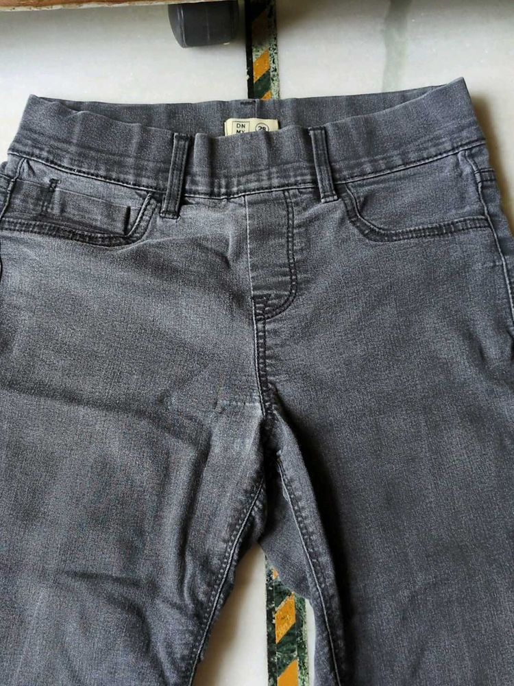 Grey Wash Denim Jeans