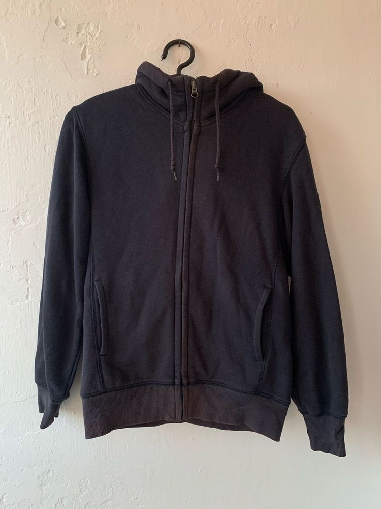 Black Zip-Up Hoodie