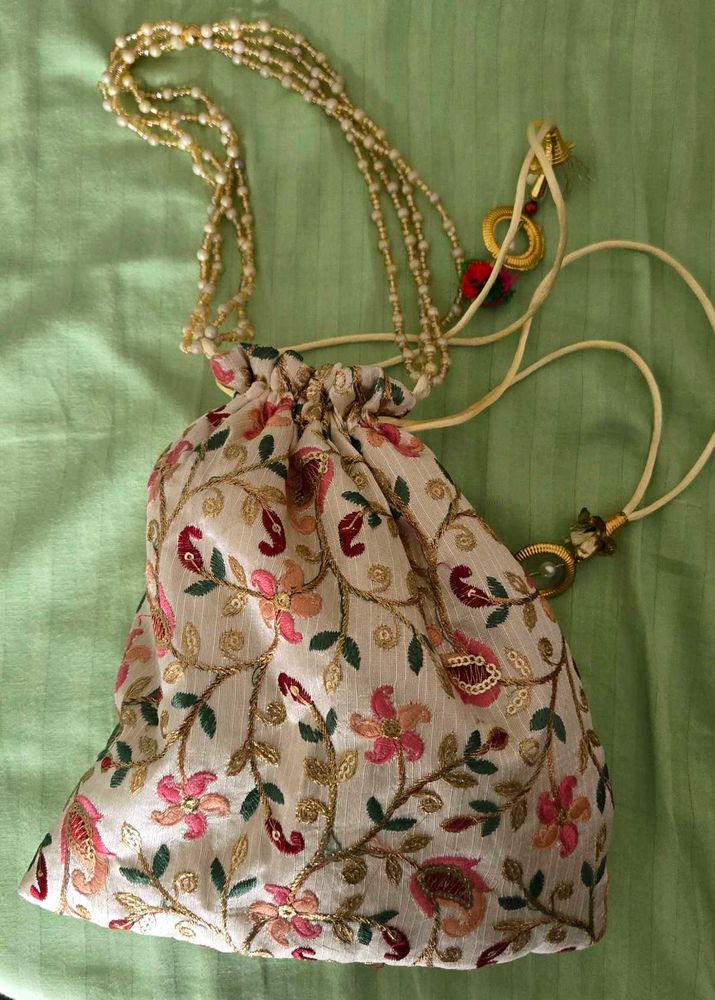Embroidered Potli Bag