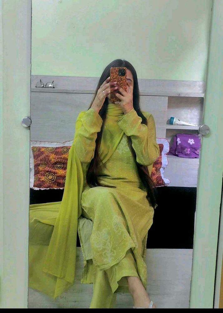 Lime Green 💚Kurta Set