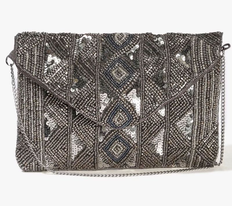 Sequin Embellished Sling Bag