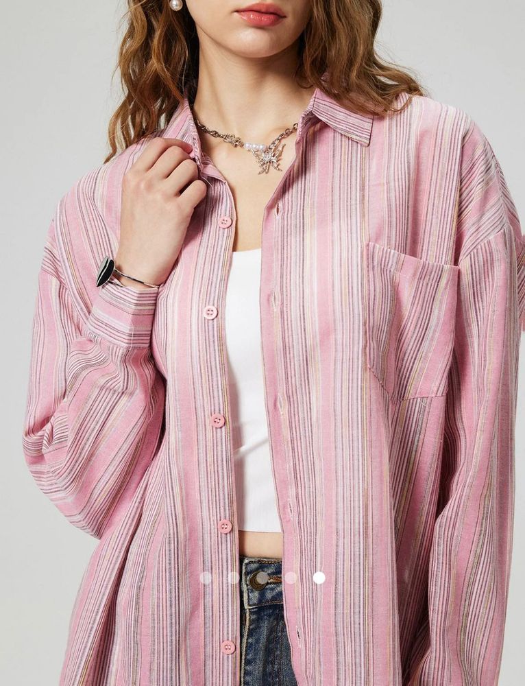 Pink Striped Shirt