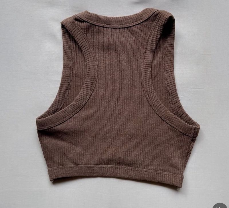 Ribbed Cropped Tank Top