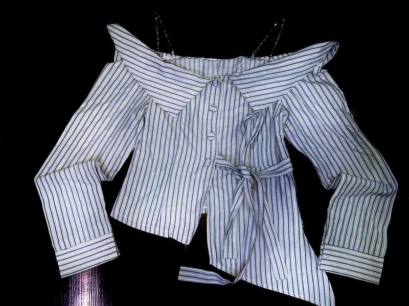 Striped Cold off Shoulder shirt