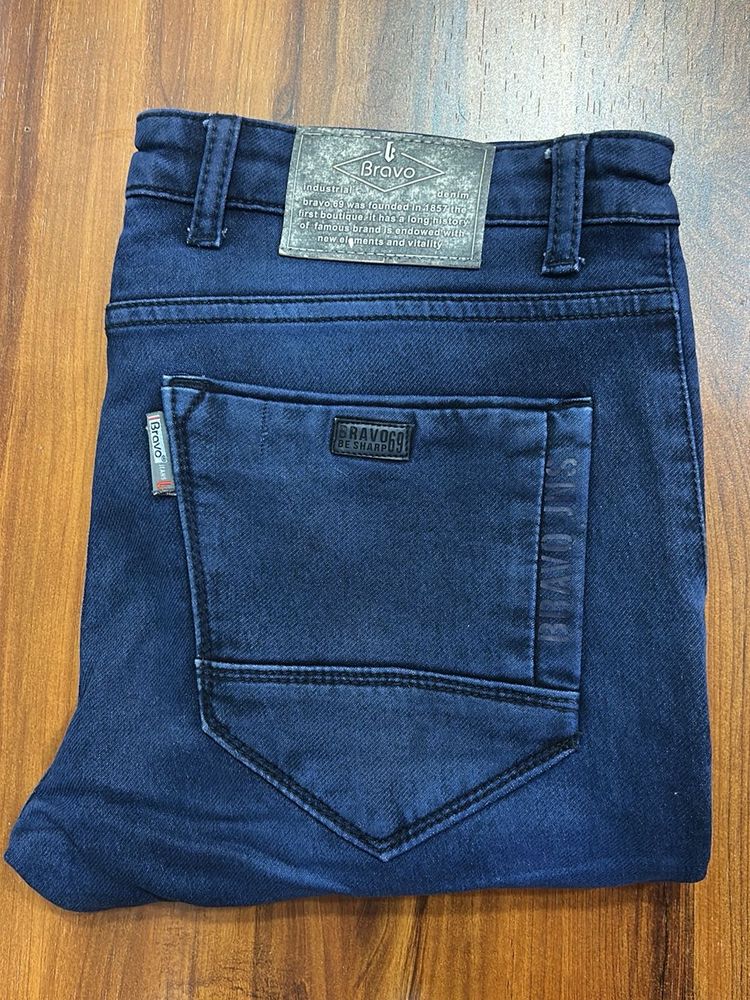 New-Bravo Men's Blue Denim Jeans