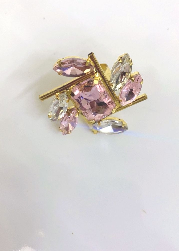 Elegant Pink Gemstone Ring