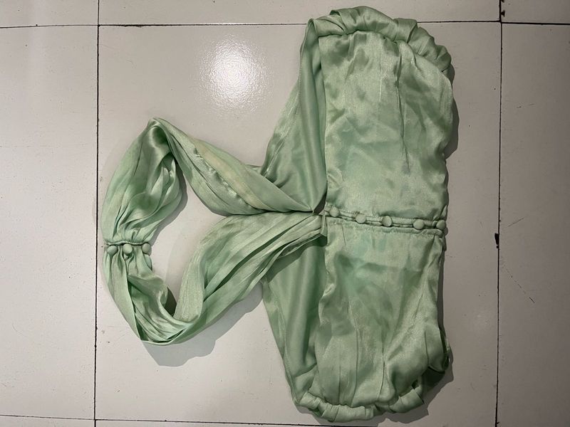 Satin halterneck top