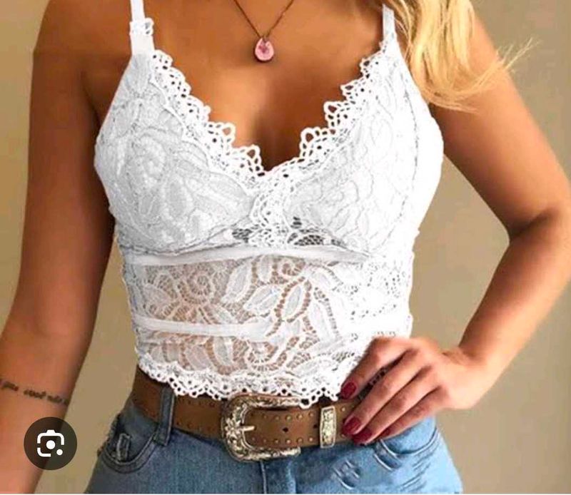Lace detail brallete top