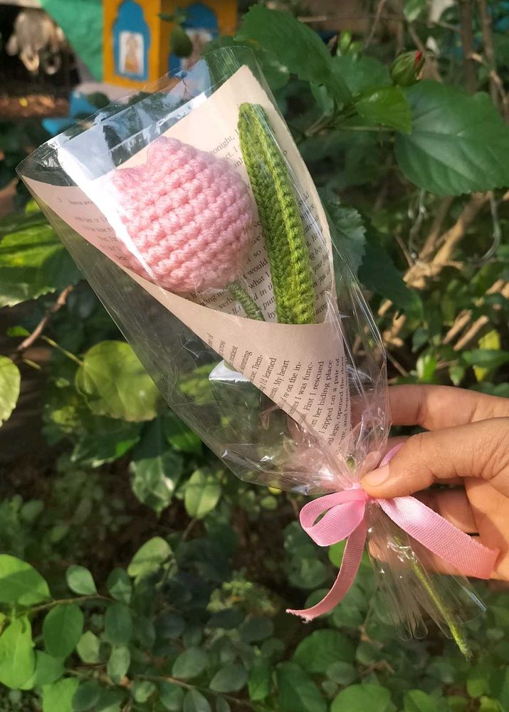 crochet tulip bouquet  🎀