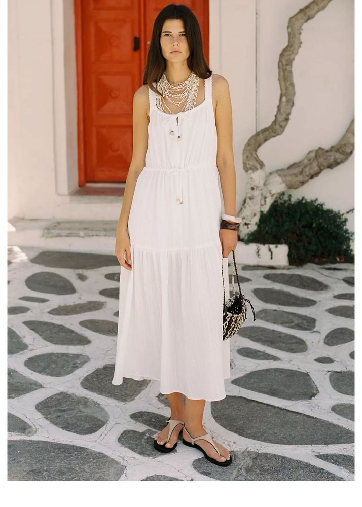 Zara limited edition Tiered Maxi Dress