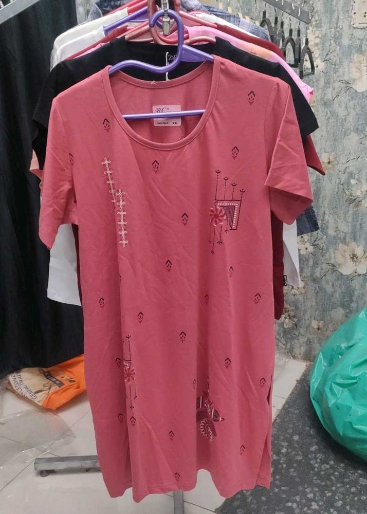 Pink Printed T-Shirt Top