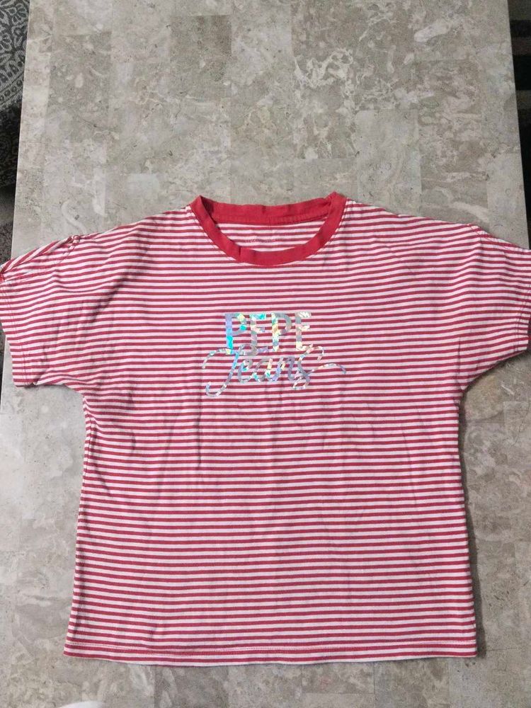 Striped Graphic T-Shirt