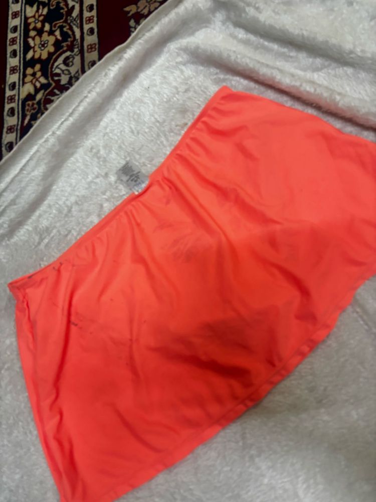 Bright Orange Bikini Bottom skort