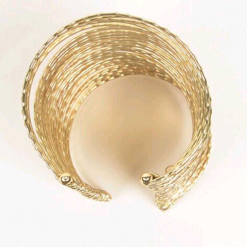 Gold Multi-Strand Cuff Bracelet
