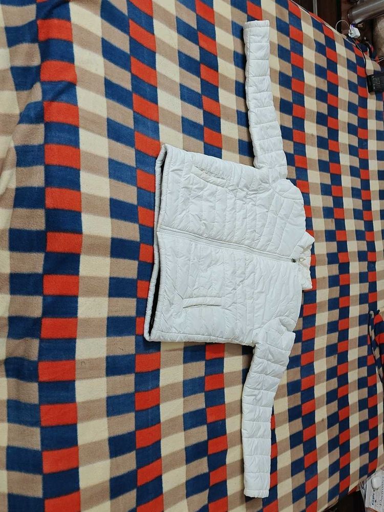 Stylish White Puffer Jacket