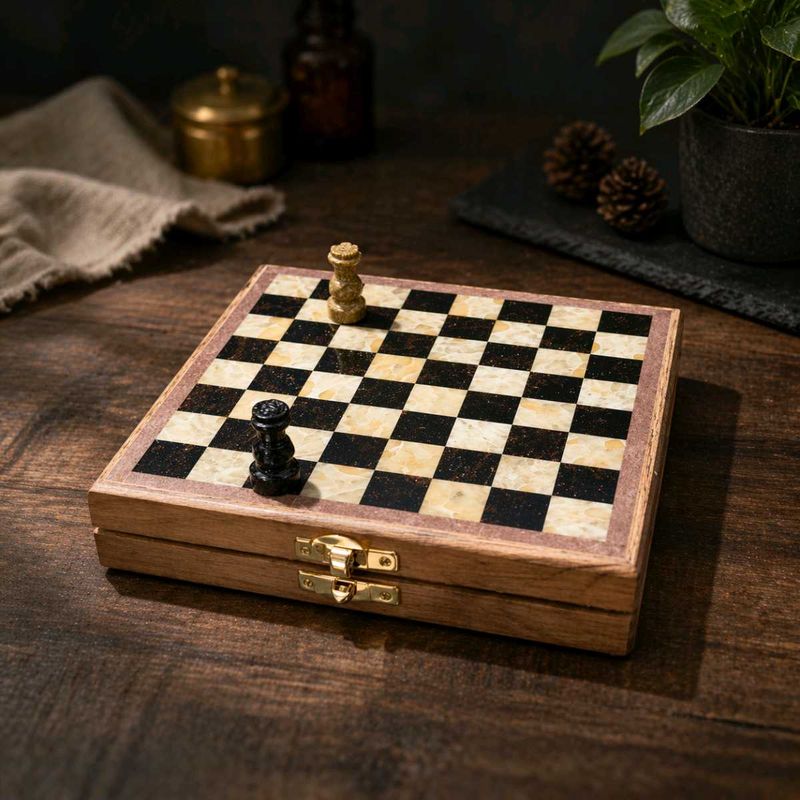 Vintage Wooden Chess Set