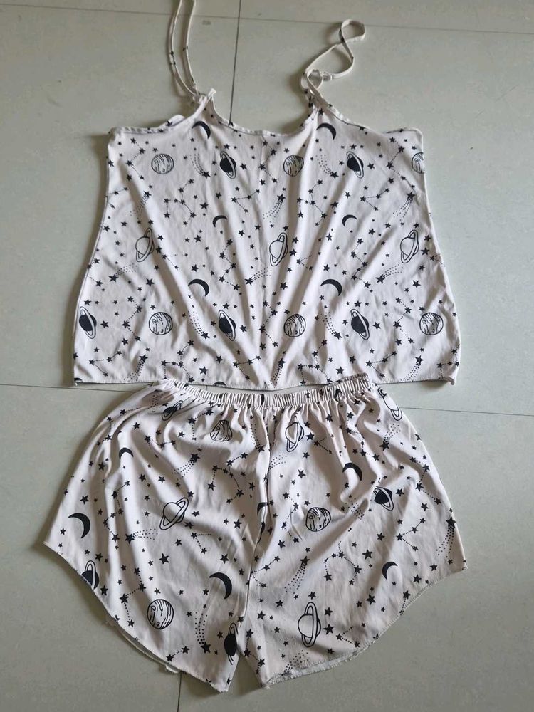 Cosmic Print Pajama Set