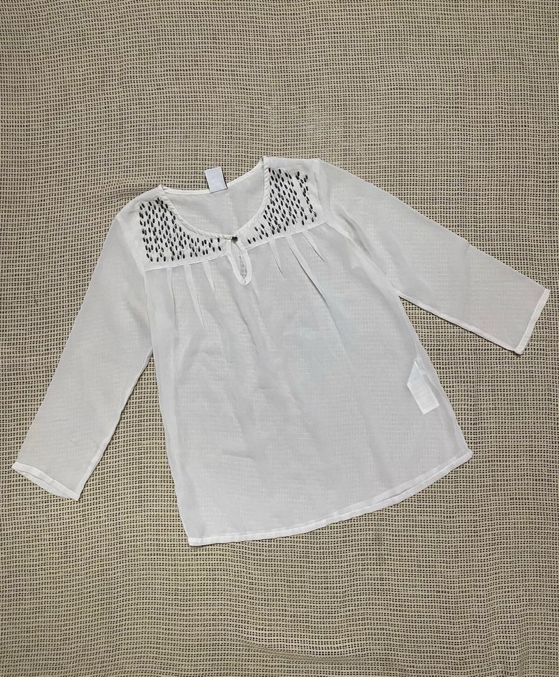Veromoda White Sheer Top