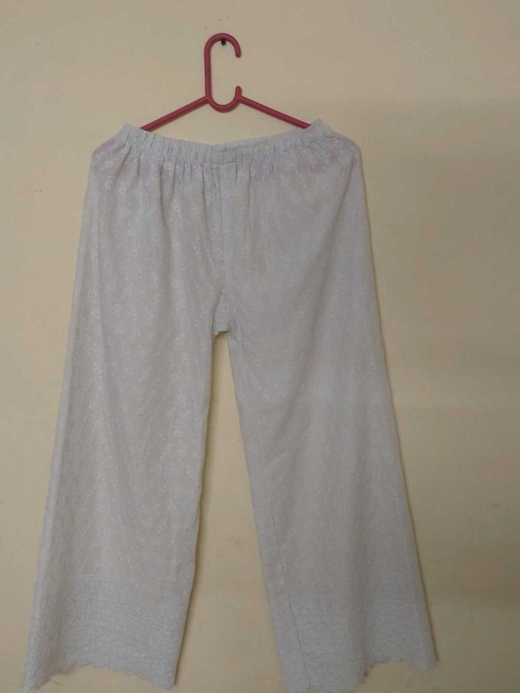 Comfortable White Wide-Legged Pants
