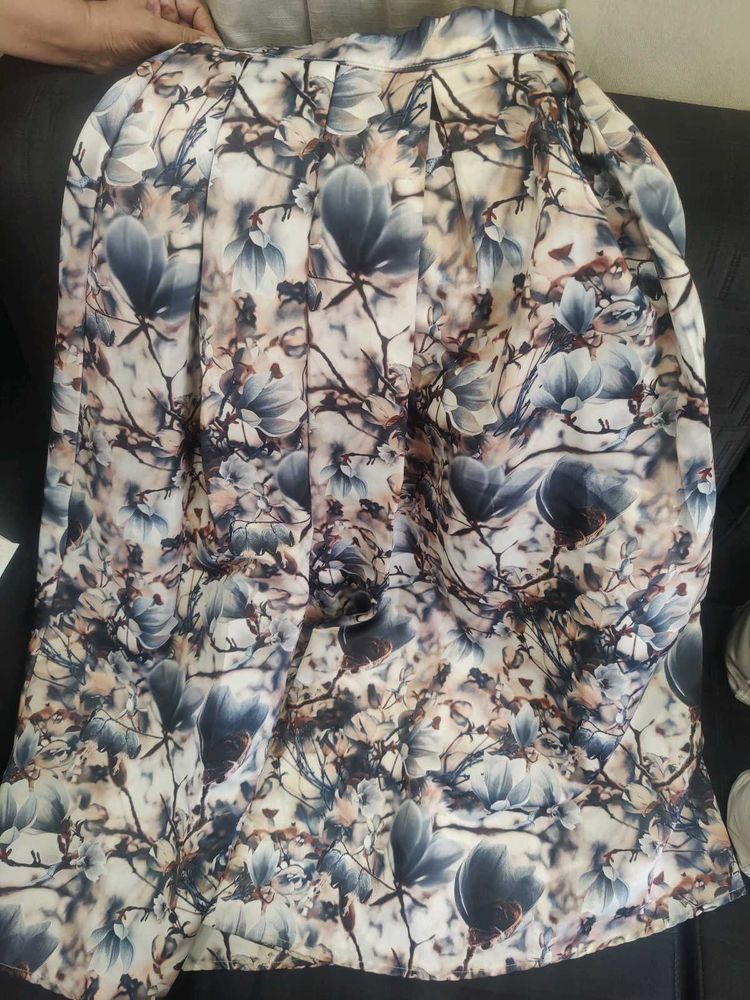 Bohemian Floral Print Skirt
