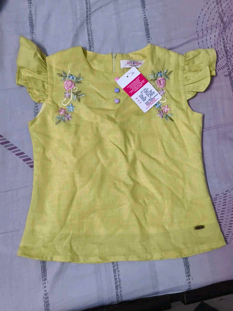 Pretty Peach Kids Top