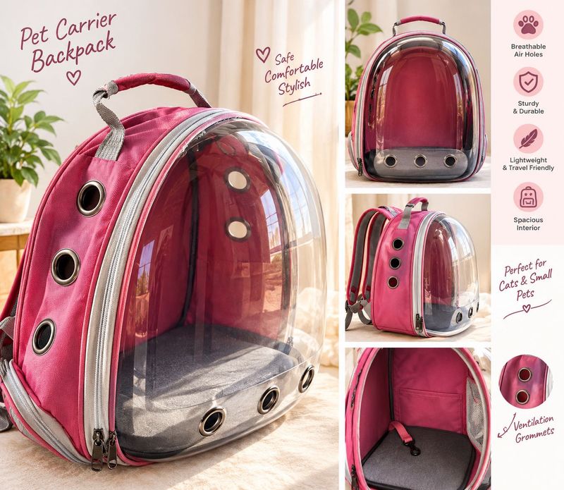 Pet Carrier Backpack - Bubble Dome