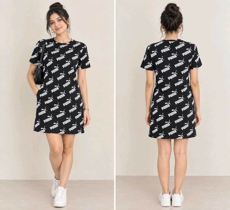 Puma All Over Print above knee Short Dress