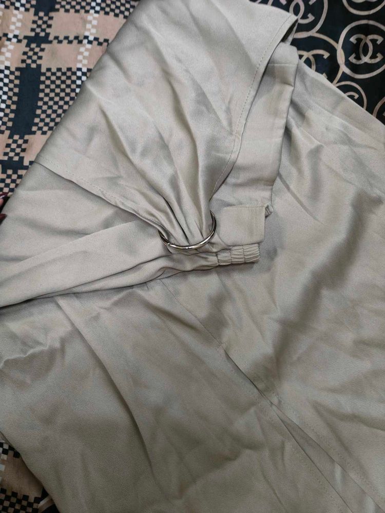 Savana Elegant Satin Wrap Skirt