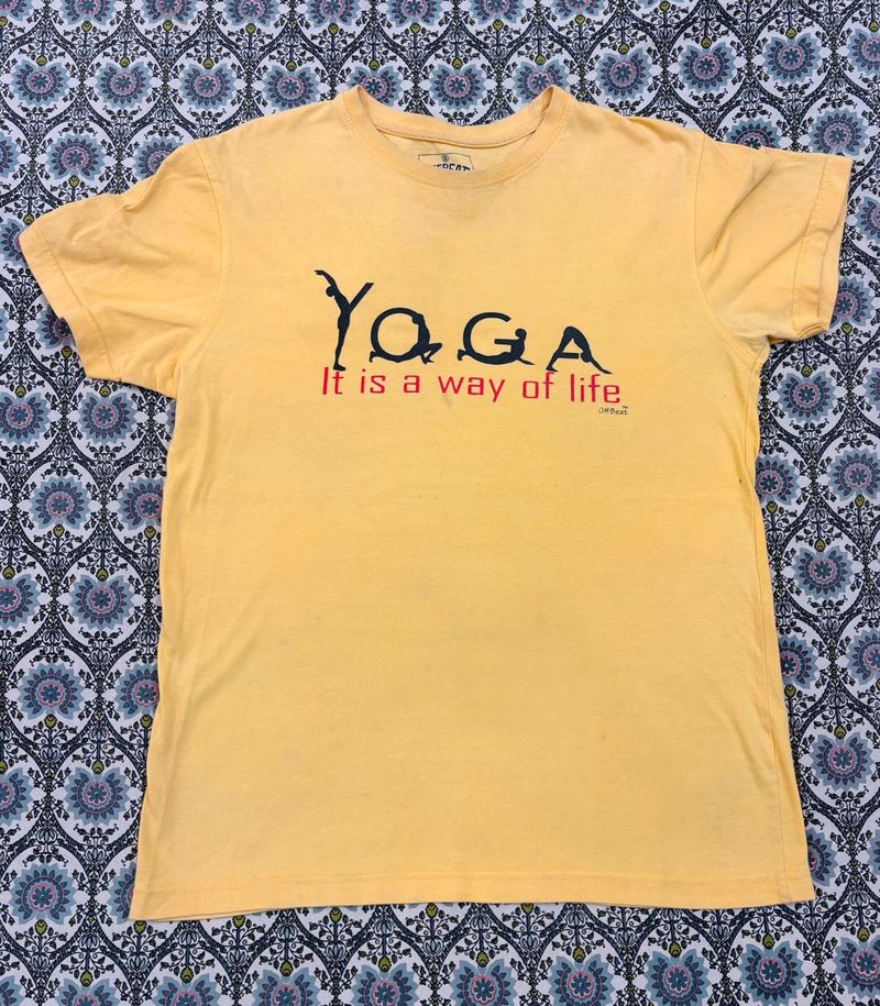 Yellow Cotton T-Shirt